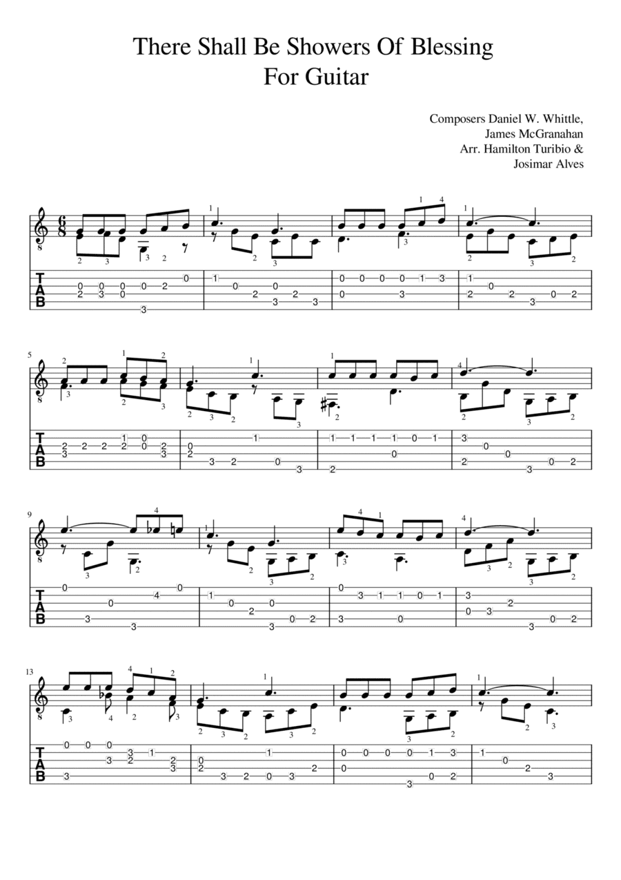 There shall be showers of blessing (arr. Josimar Alves Fonseca)