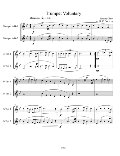 Trumpet Voluntary (Trumpet Duet) (arr. B. C. Dockery)