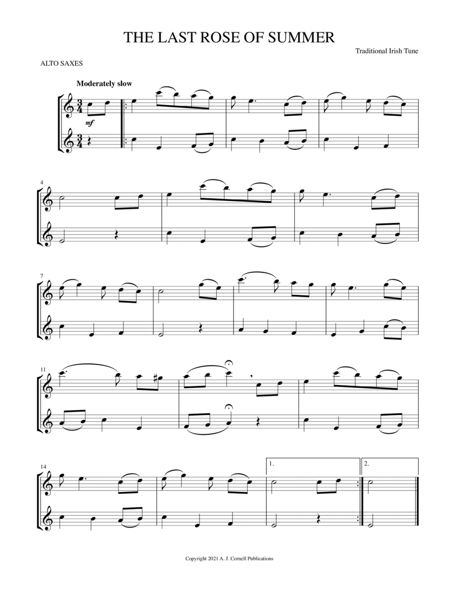 The Last Rose of Summer (arr. Mark Phillips)