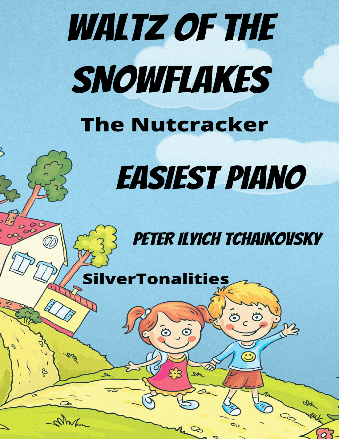 Waltz of the Snowflakes Nutcracker Easiest Piano Standard Notation Sheet Music (arr. SilverTonalities)