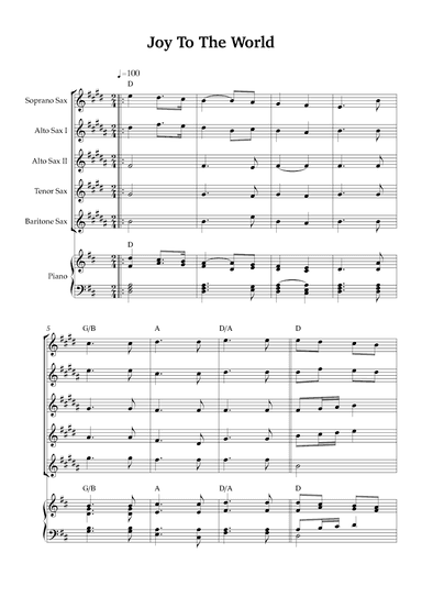 Joy To The World (arr. Karen Gueiros)