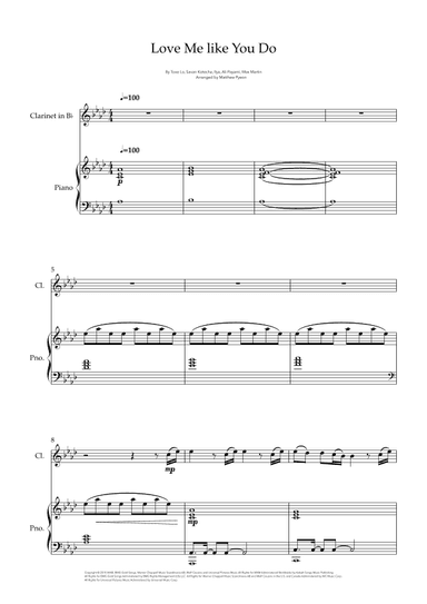 Love Me Like You Do (arr. Matthew pyeon)