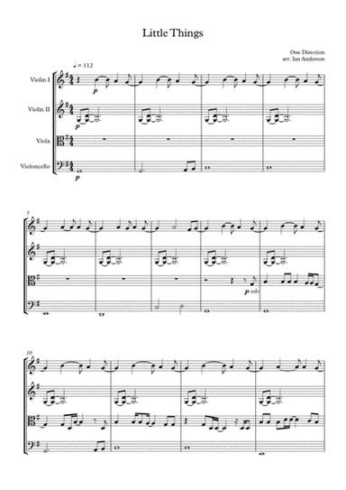 Little Things (arr. Ian Anderson)