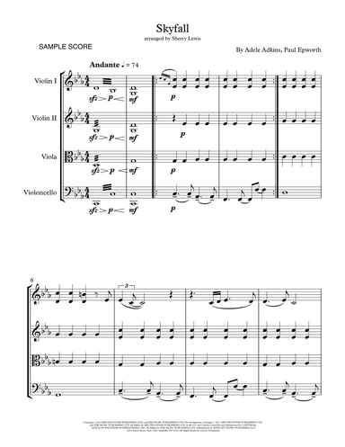 Skyfall (arr. Sherry Lewis)