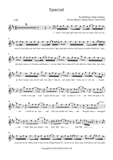 Special (arr. Alex Nunes Rodrigues)