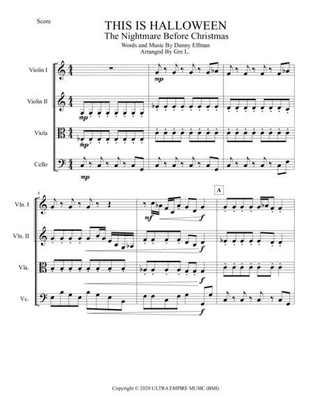 This Is Halloween (arr. Gre Lopez)