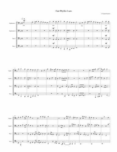 Fair Phyllis I Saw (arr. Kenneth D. Friedrich)