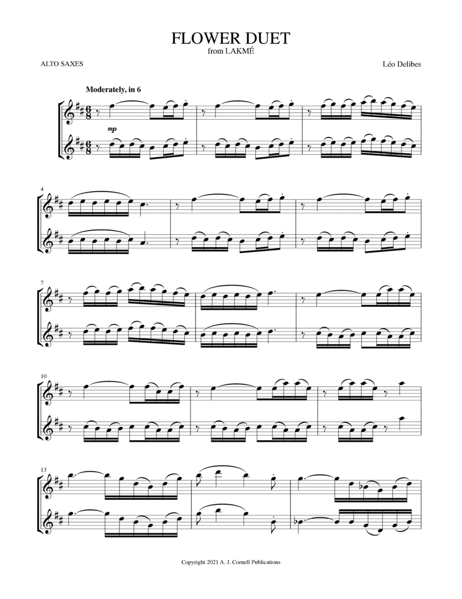 Flower Duet (from Lakmé) (arr. Mark Phillips)