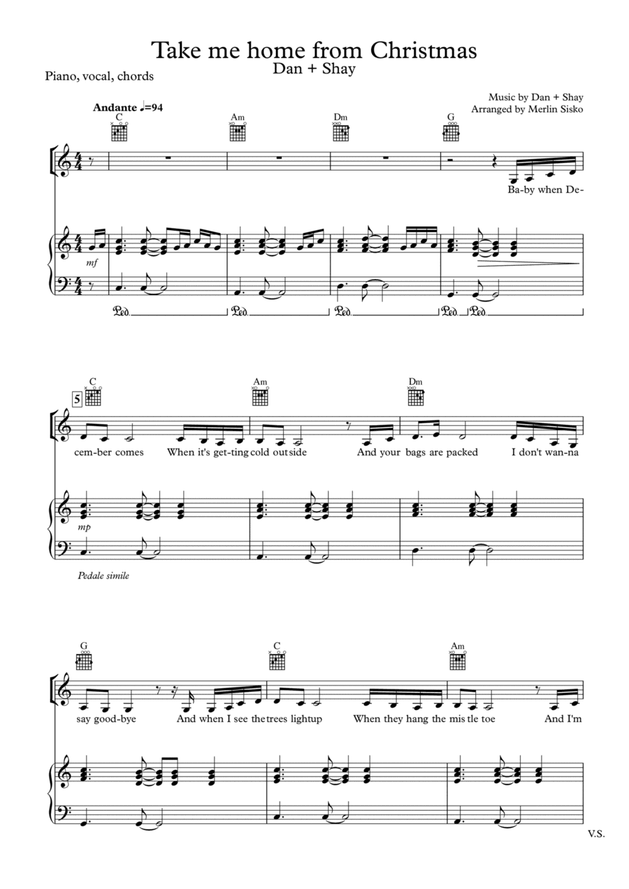 Take Me Home For Christmas (arr. Merlin Sisko)