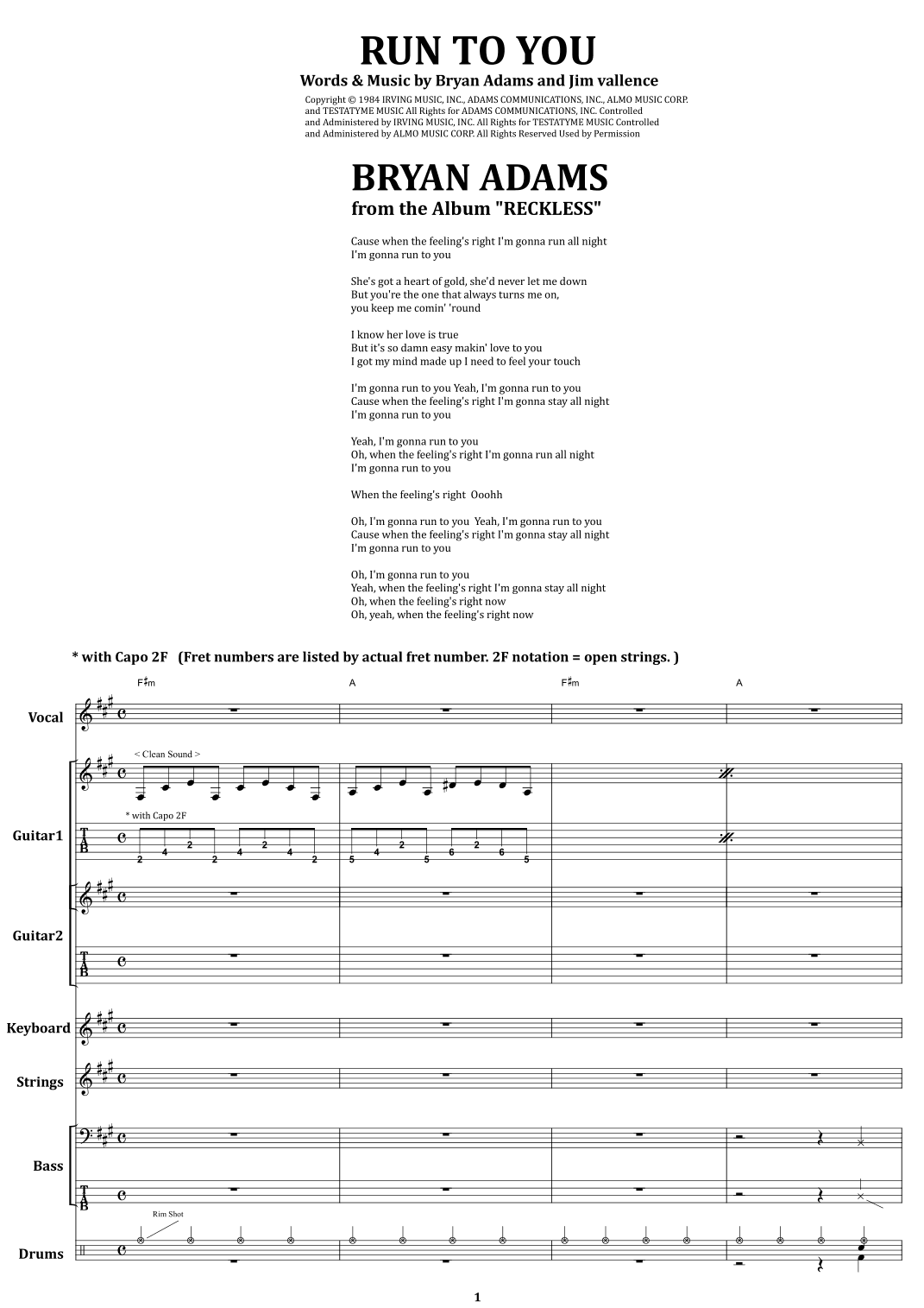 Run To You (arr. from68)