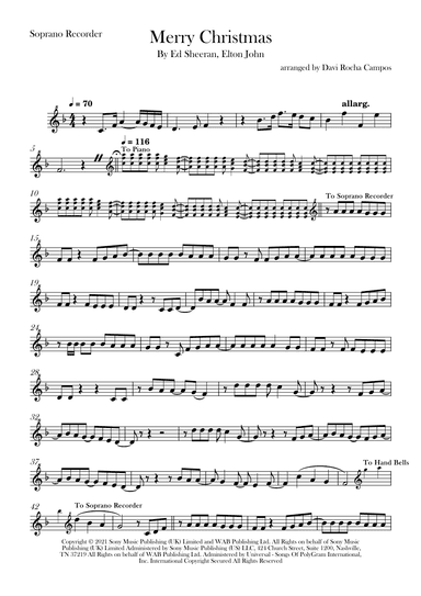 Merry Christmas (arr. Davi Rocha Campos)
