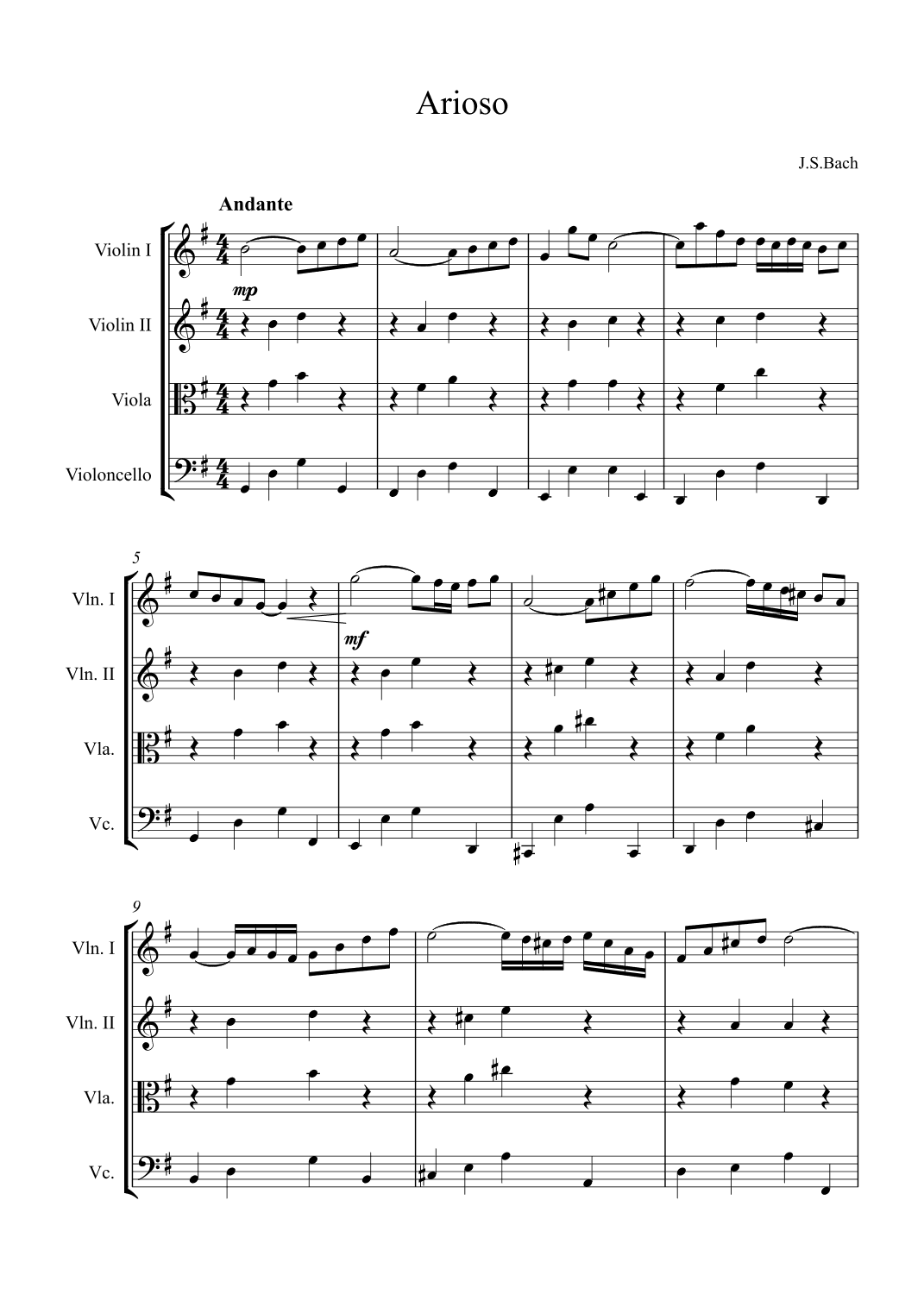 Arioso (arr. Alex Nunes Rodrigues)