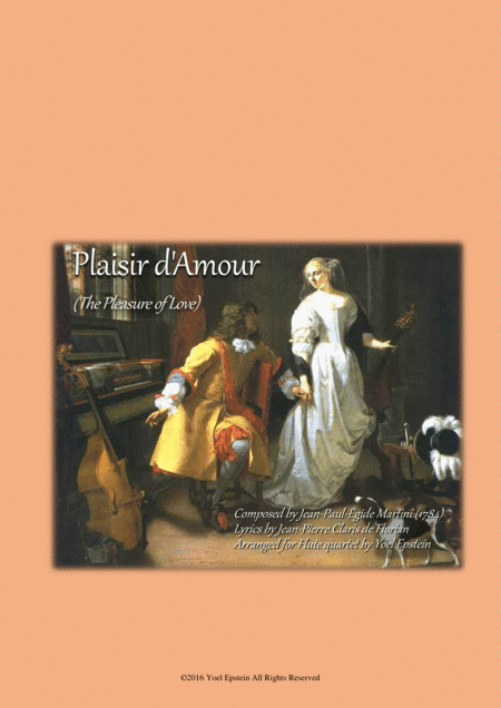 Plaisir D'amour - Classic love song arranged for Flute Choir (arr. Yoel Epstein)