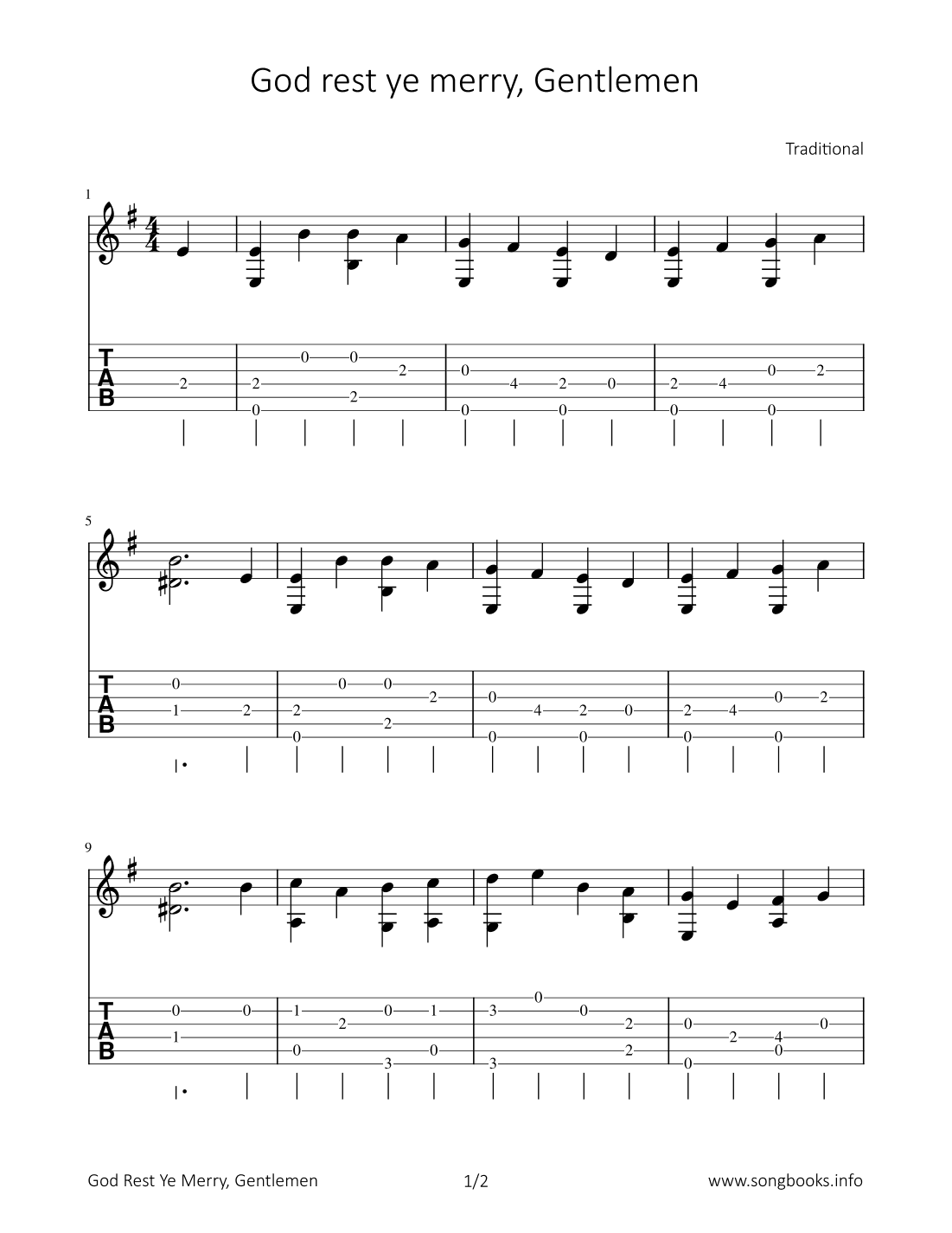 God rest ye merry, Gentlemen (arr. Bettina Schipp)