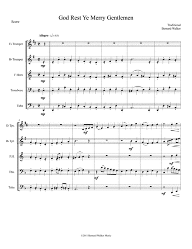 God Rest Ye Merry Gentlemen (arr. Bernard Walker)