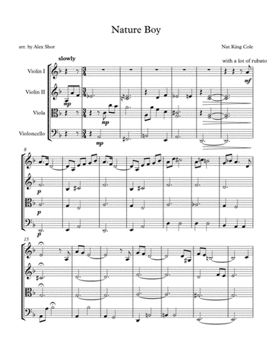 Nature Boy (arr. Alex Shor)