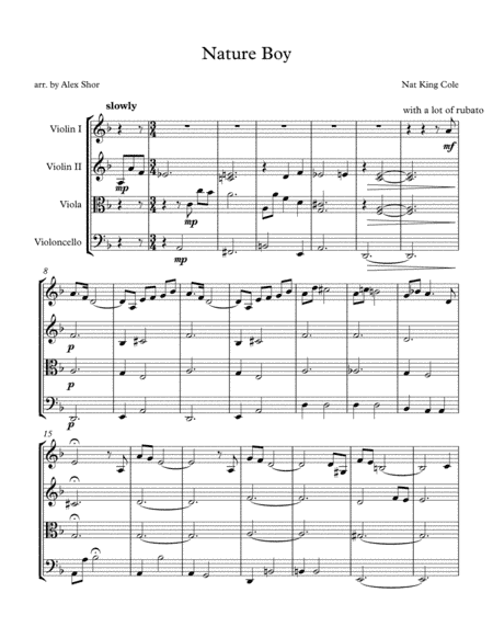 Nature Boy (arr. Alex Shor)