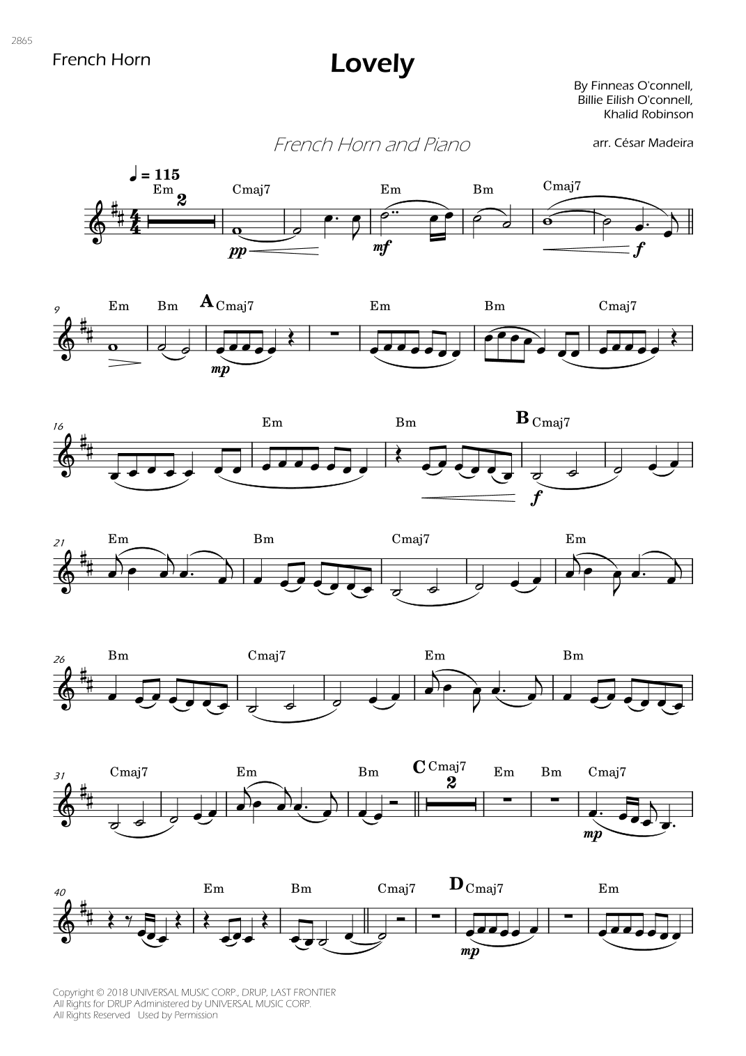 Lovely (arr. César Madeira)