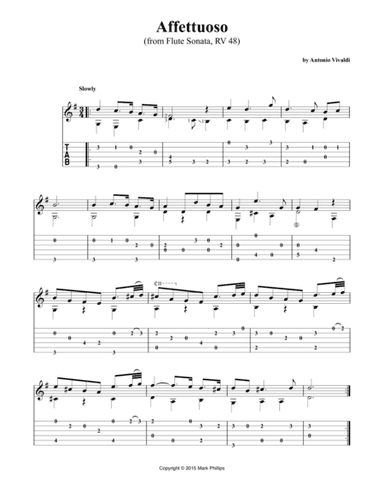 Affettuoso (from Flute Sonata, RV 48) (arr. Mark Phillips)