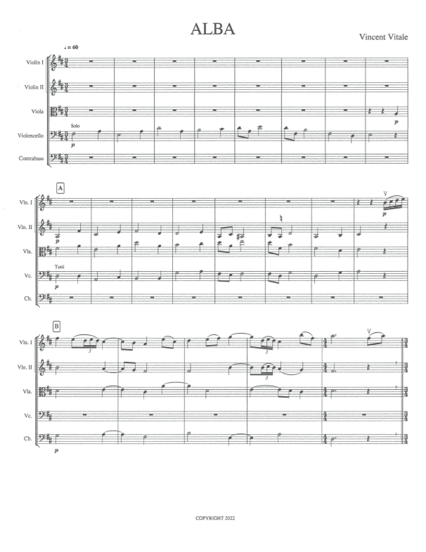 ALBA  (Intermediate easy/med.difficult)