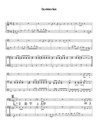 California Sun (arr. Biegler)