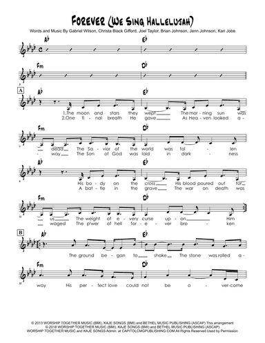 Forever (we Sing Hallelujah) (arr. Brian Kim)