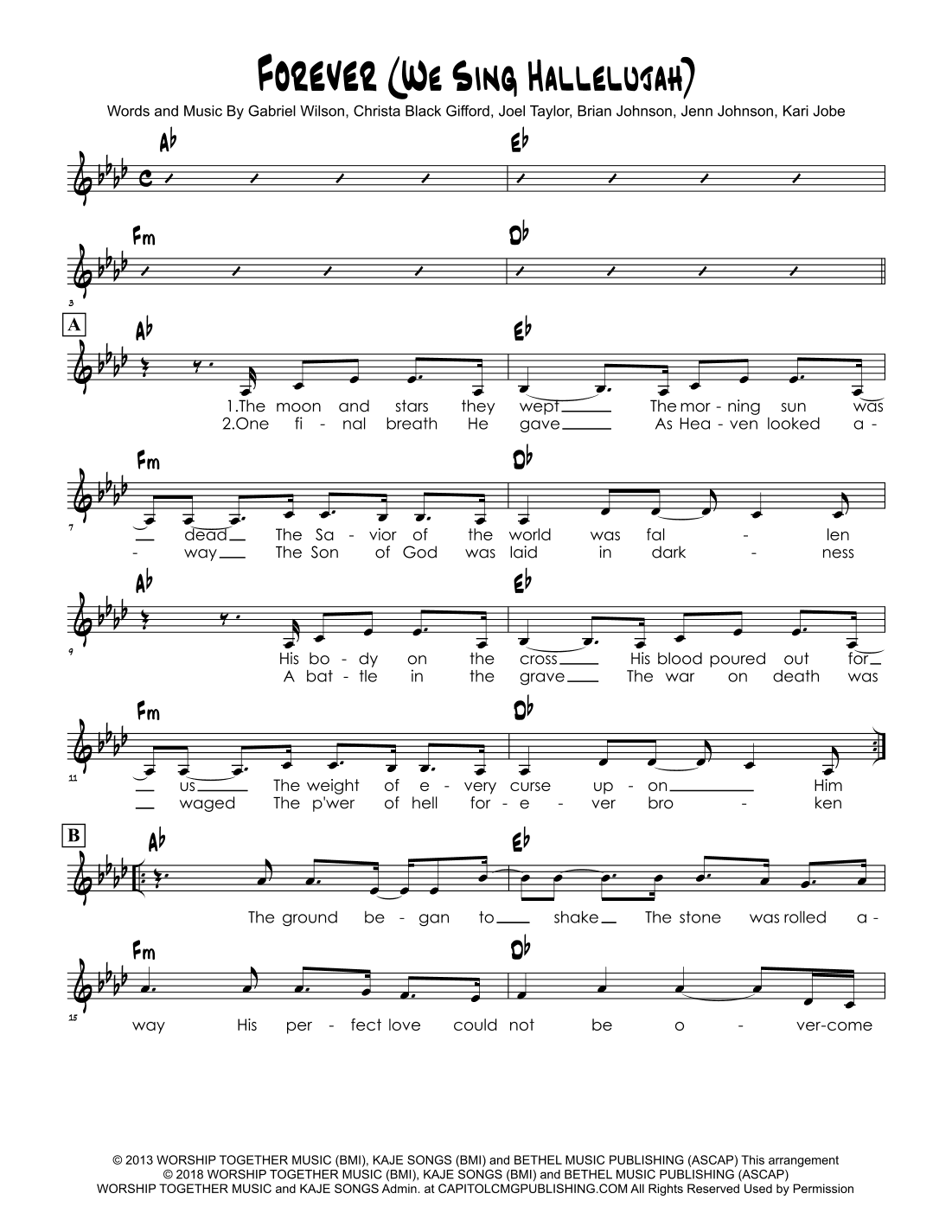 Forever (we Sing Hallelujah) (arr. Brian Kim)