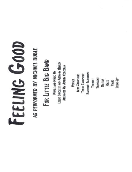 Feeling Good (arr. Jeremy Corcoran)