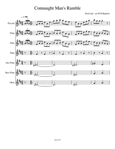 Connaught Man's Ramble (arr. R H Baptiste)
