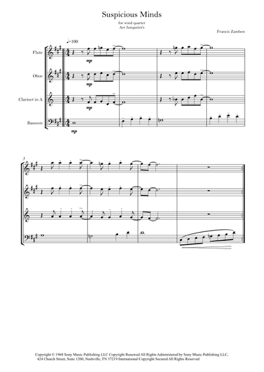 Suspicious Minds (arr. Junqueira's)