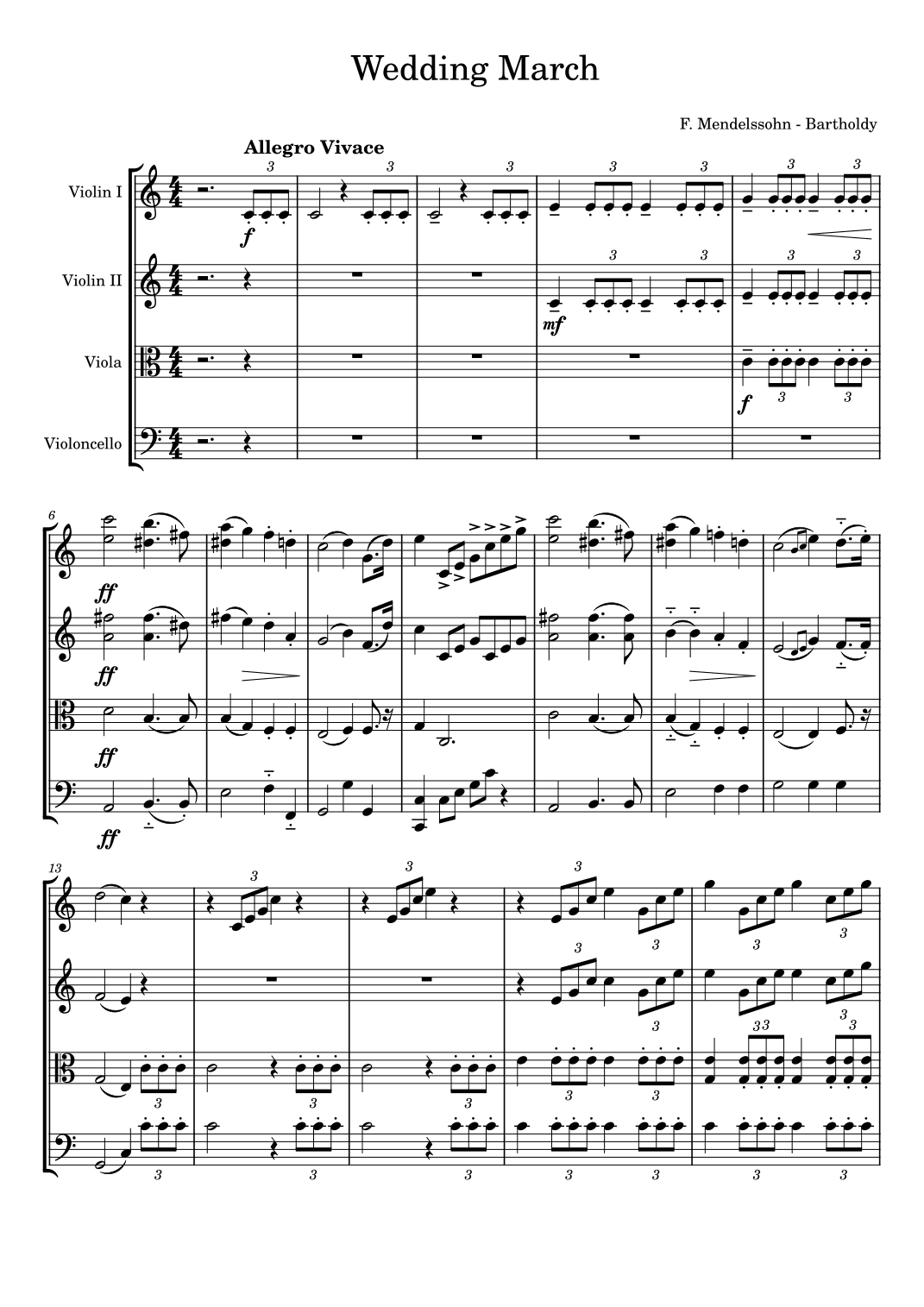 Wedding March (arr. Ad Lib Music)