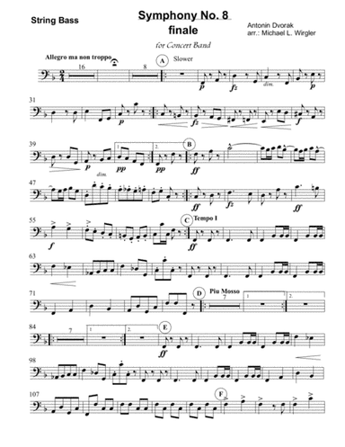 Dvorak: Symphony Number 8, Finale (arr. Michael L. Wirgler)