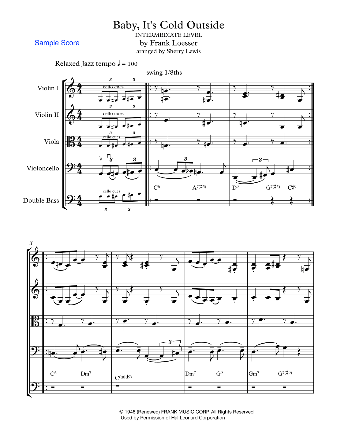 Baby, It's Cold Outside (arr. Sherry Lewis)