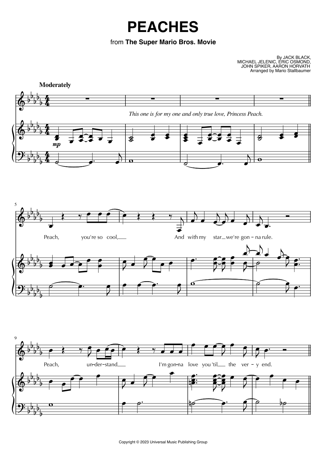 Peaches (arr. Mario Stallbaumer)