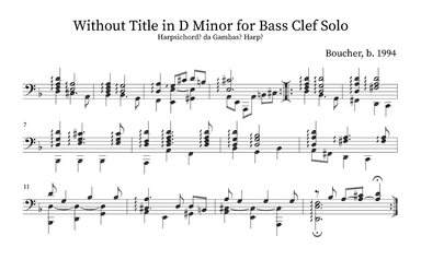 Without Title for Bass clef solo