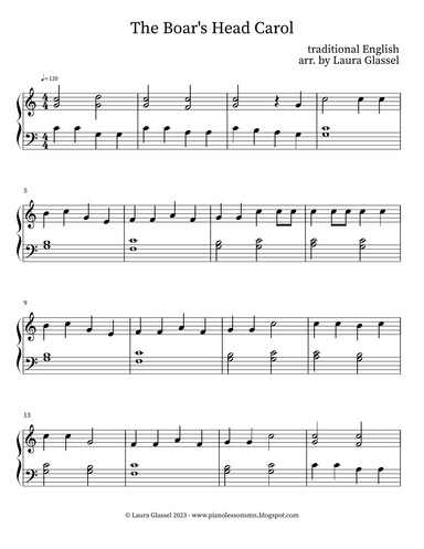 The Boar Head’s Carol (arr. Laura Glassel)