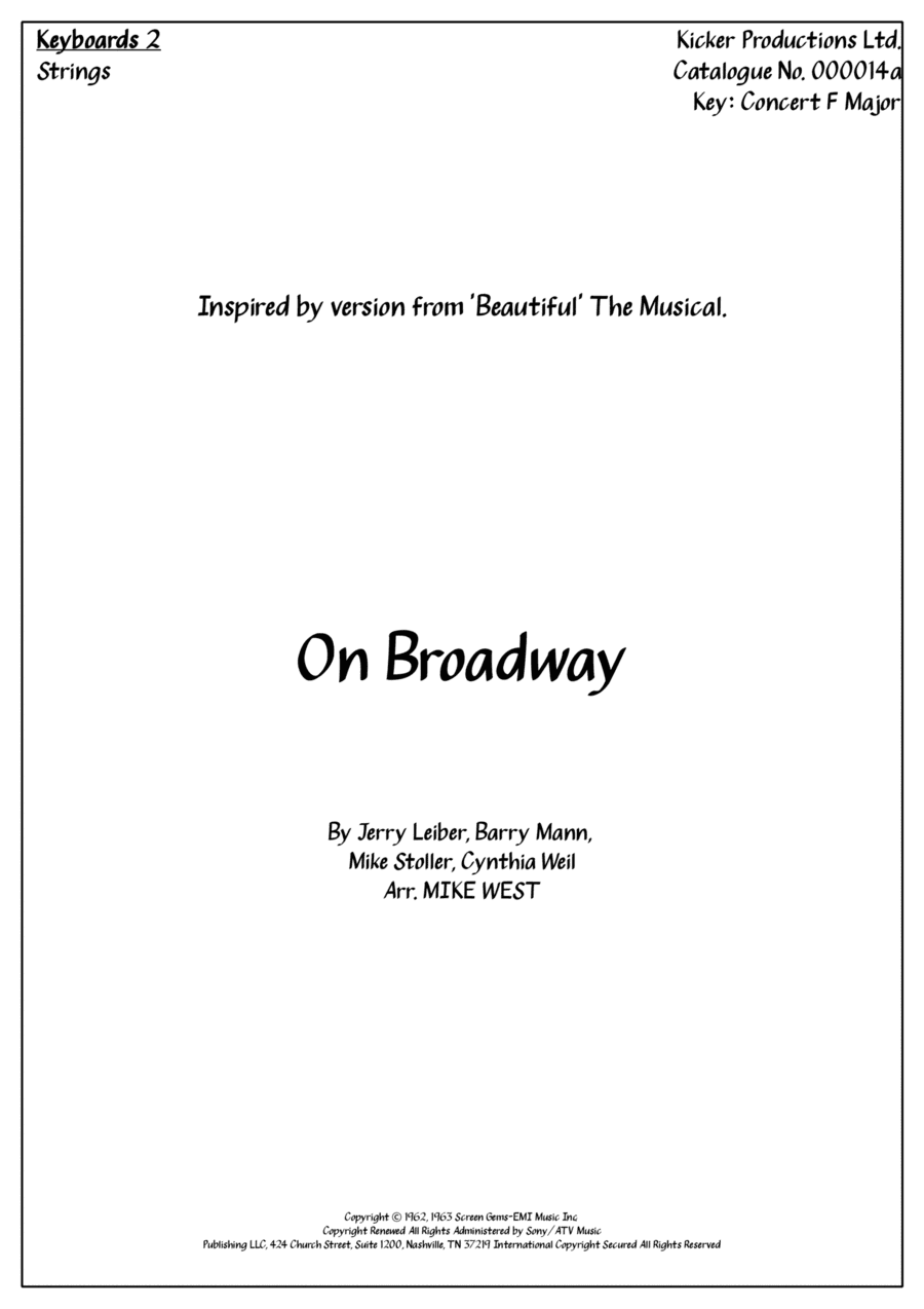 On Broadway (arr. Arr. Mike West)