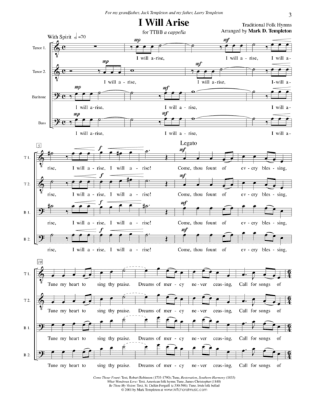 I Will Arise (medley) (arr. Mark D. Templeton)
