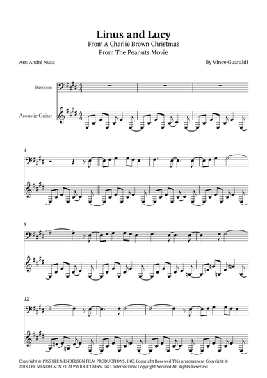 Linus And Lucy (arr. André Nusa)