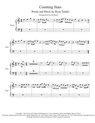 Counting Stars (arr. Kevin Busse)
