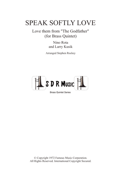 Speak Softly Love (arr. Stephen Rockey)