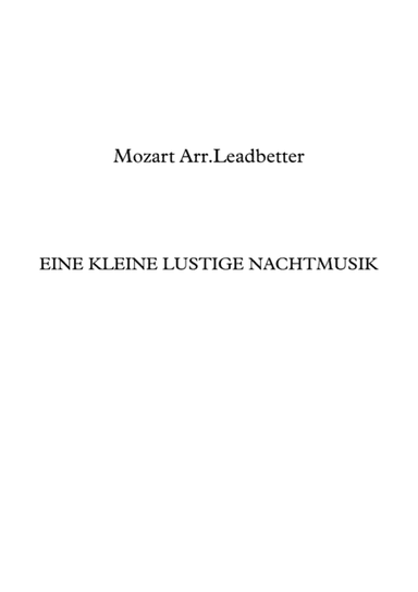 Eine Kleine Lustige Nachtmusik (arr. Martin Leadbetter)
