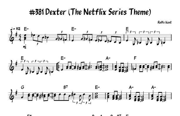 Dexter Theme (arr. John Fries)