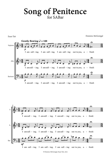 Song of Penitence (SAB)