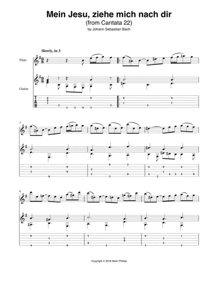 Mein Jesu, ziehe mich nach dir (Excerpt) (arr. Mark Phillips)