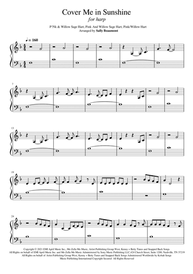 Cover Me In Sunshine (arr. Sally Beaumont)