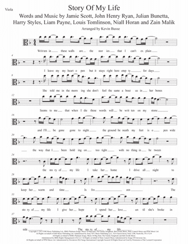 Story Of My Life (arr. Kevin Busse)