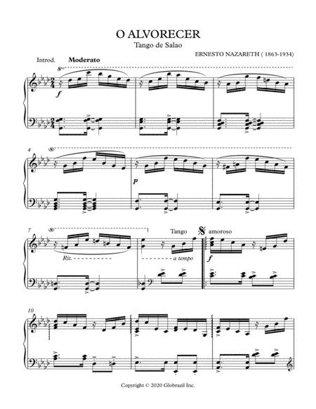 O ALVORECER (arr. Globrazil Inc)