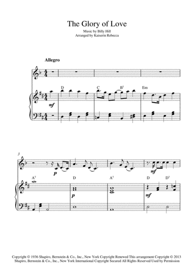 The Glory Of Love (arr. Kaiserin Rebecca)