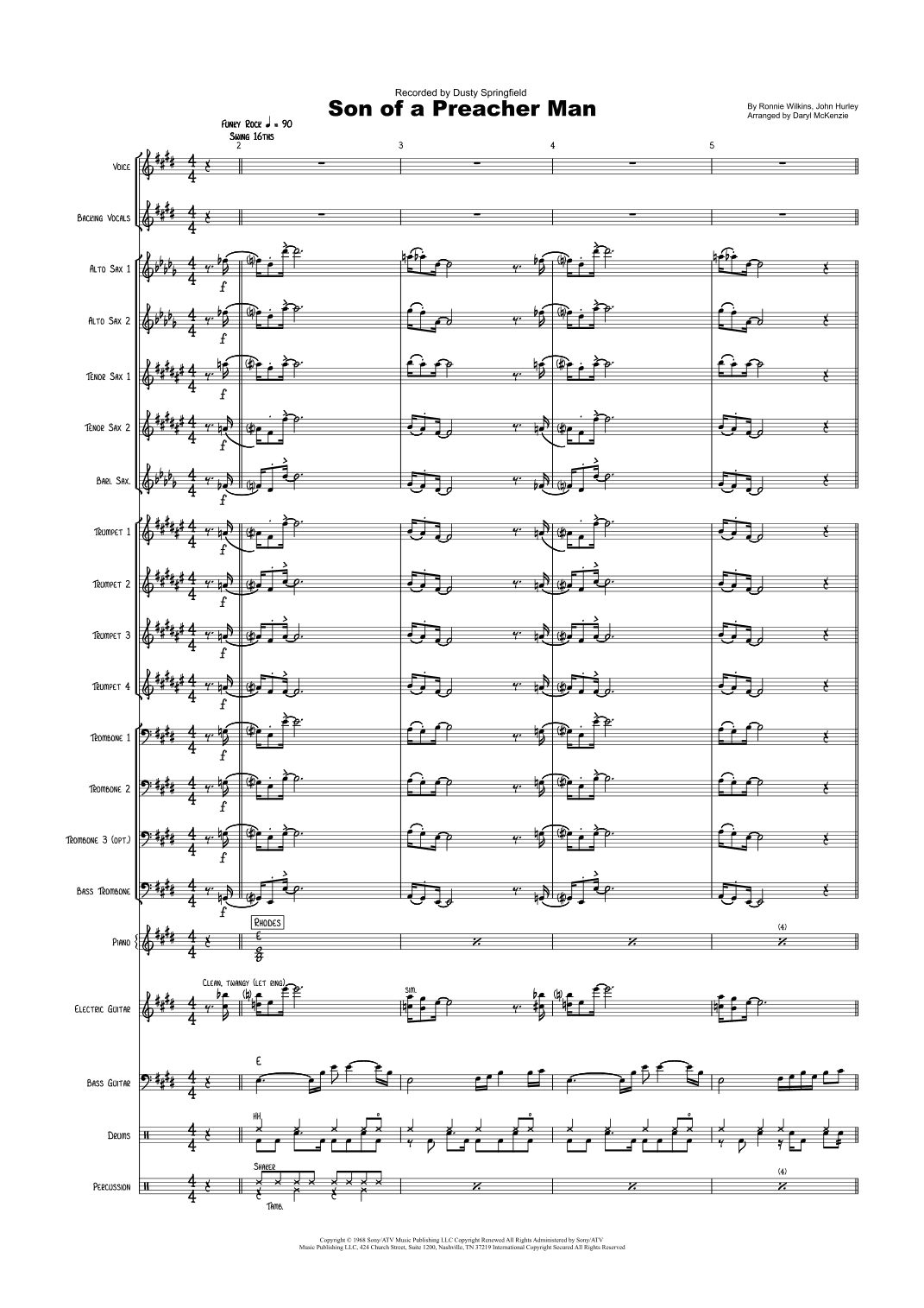 Son-of-a-preacher Man (arr. Daryl McKenzie)